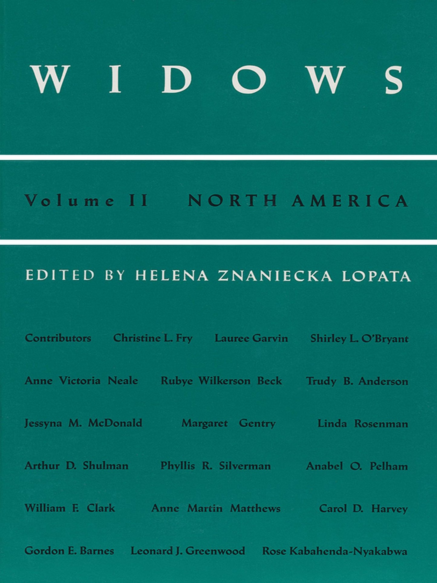 TEST1 Widows: Vol. II: North America
