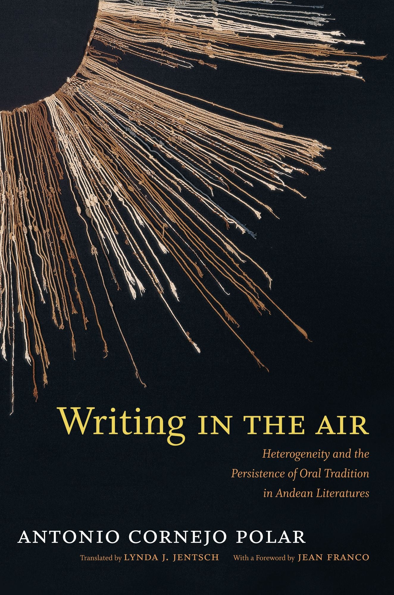 TEST1 Writing in the Air: Heterogeneity and the Persistence of Oral Tradition in Andean Literatures
