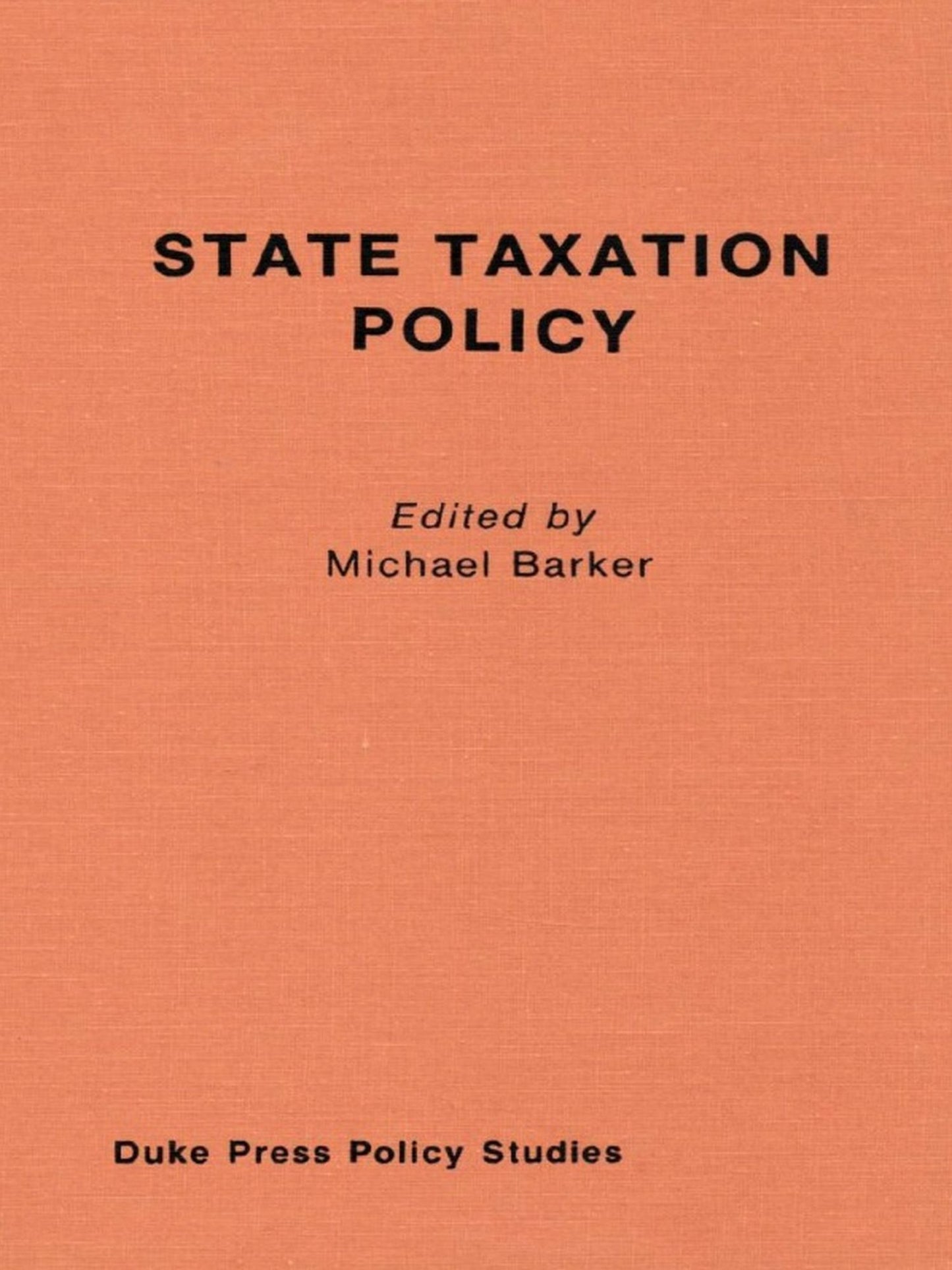 TEST1 State Taxation Policy and Economic Growth
