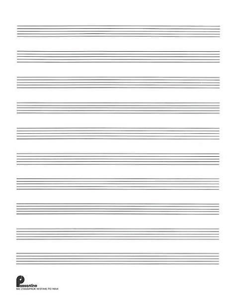 Musipack 3 Ring Filler No. 2: 10-stave: Passantino Manuscript Paper