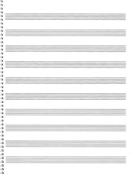Spiral Book - 10-stave - Passantino Manuscript Paper, #74
