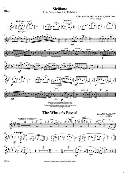 Solos for Oboe