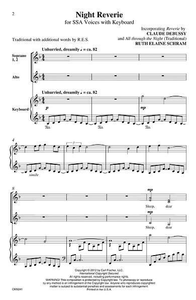 Night Reverie: Incorporating Reverie by Debussy & All Through the Night