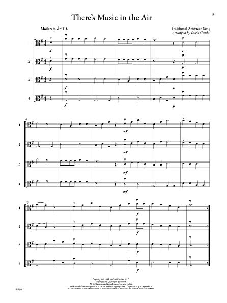 Progressive Quartets for Strings - Viola