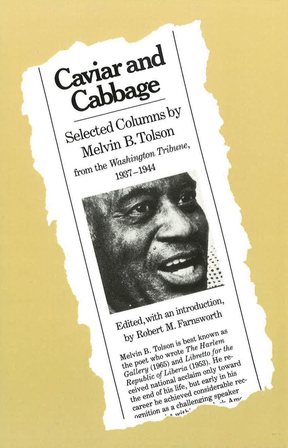 Caviar and Cabbage: Selected Columns by Melvin B. Tolson from the Washington Tribune, 1937-1944
