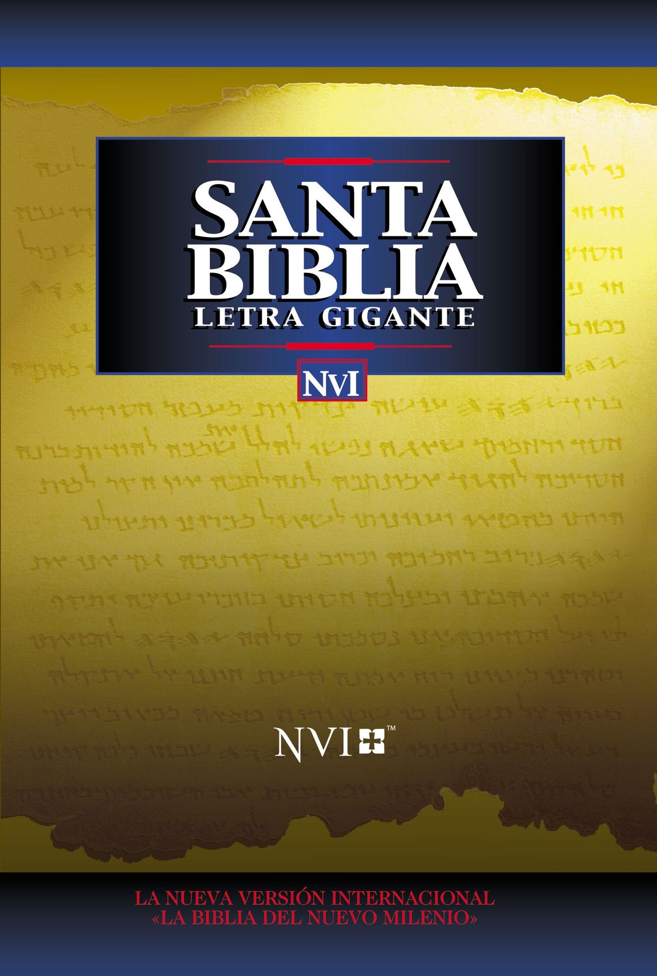 NVI Santa Biblia Letra Gigante Imit Negro