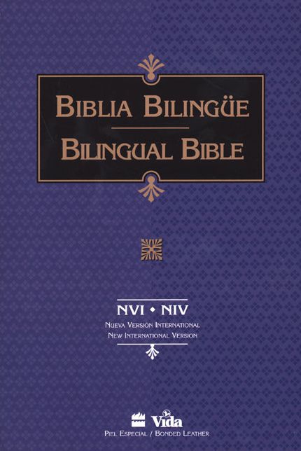 NVI/NIV Biblia Bilingue Piel Especial Rojo