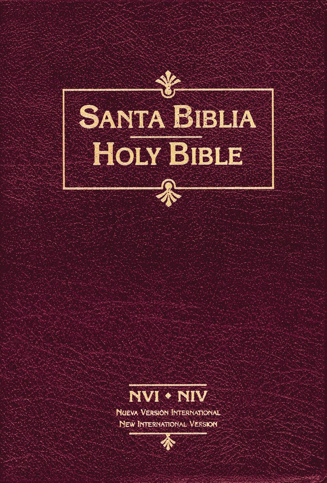 NVI/NIV Biblia Bilingue, piel especial negro, indice