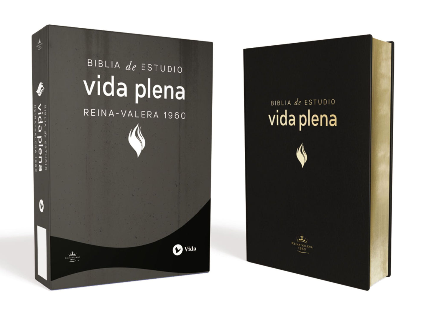 RVR 1960 Biblia de estudio vida plena, piel especial, negro