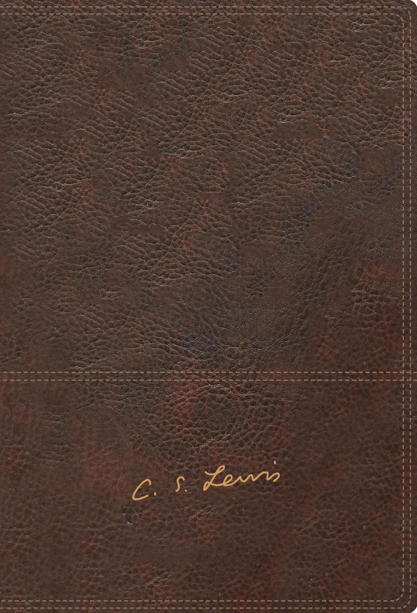 Reina Valera Revisada Biblia Reflexiones de C. S. Lewis, Leathersoft, Cafï¿½, Interior a DOS Colores