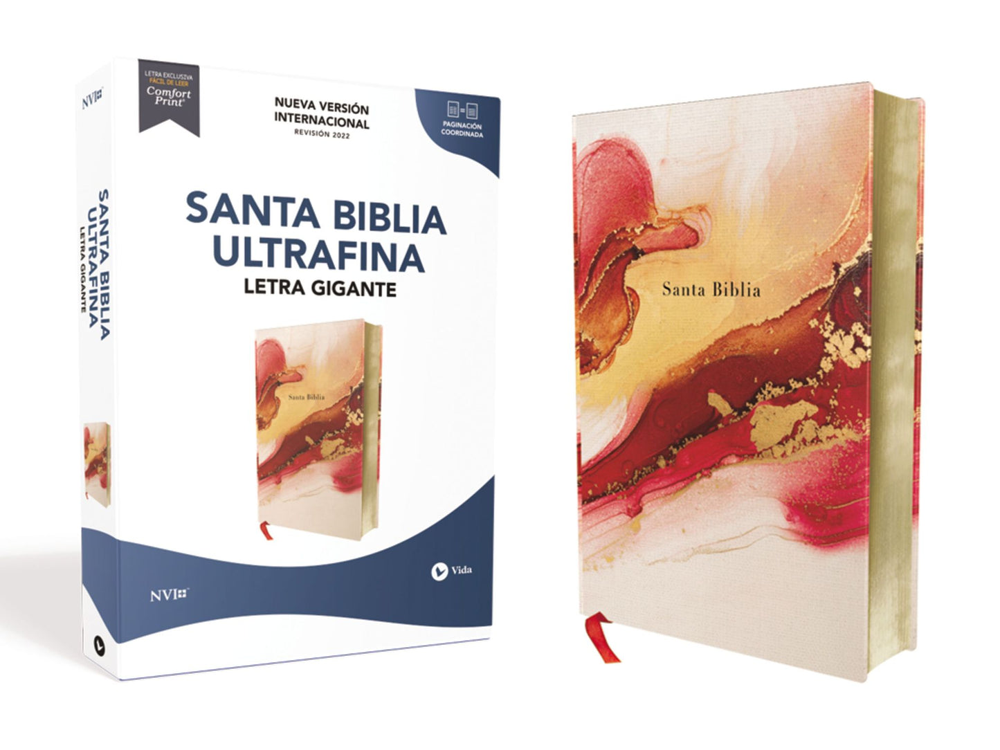 Nvi, Santa Biblia, Texto Revisado 2022, Letra Gigante, Tapa Dura/Tela, Palabras de Jesï¿½s En Rojo, Comfort Print