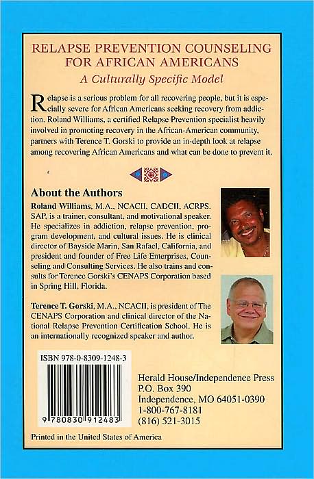 Relapse Prevention Counseling for African Americans: A Culturally Specific Model