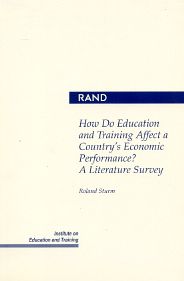 How Do Education and Training Affect a Country's Economic Perfomance?: A Literature Survey