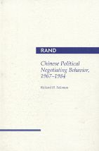Chinese Political Negotiating Behavior, 1967-1984