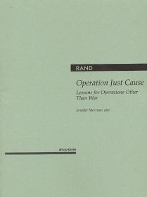 Operation Just Cause: Lessons for Operations Other Than War