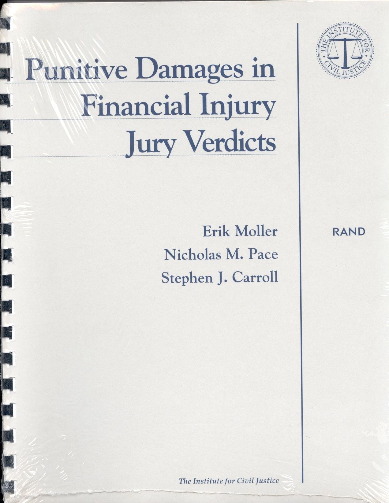 Punitive Damages in Financal Injury Jury Verdicts