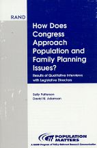 How Does Congress Approach Population and Family Planning Issues? Results of Qualitative Interviews with Legislative Directors