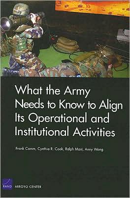 What the Army Needs to Know to Align Its Operational and Institutional Activities: Executive Summary (2006)