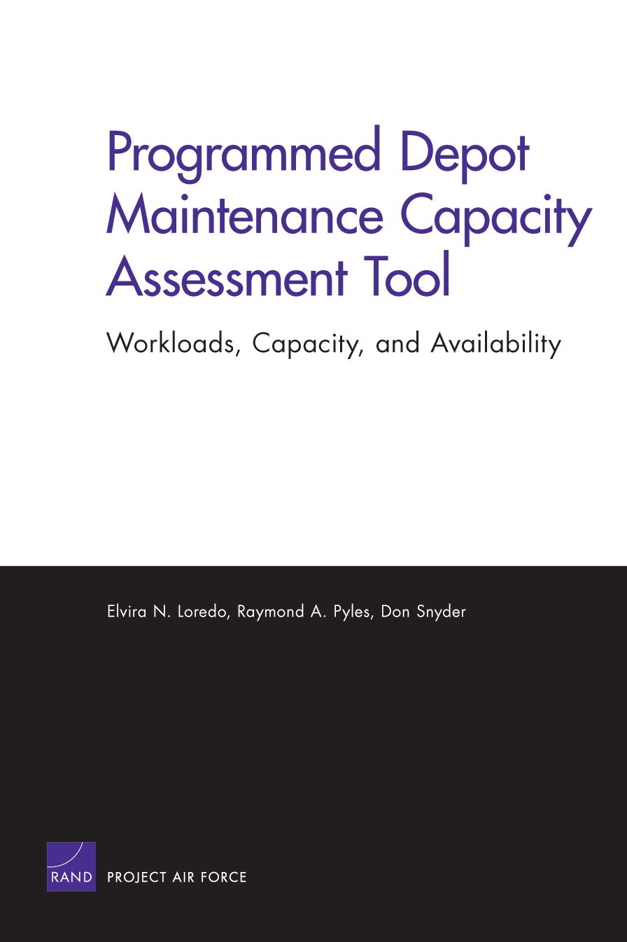 PROGRAMMED DEPOT MAINTENANCE CAPACITY ASSESSMENT T
