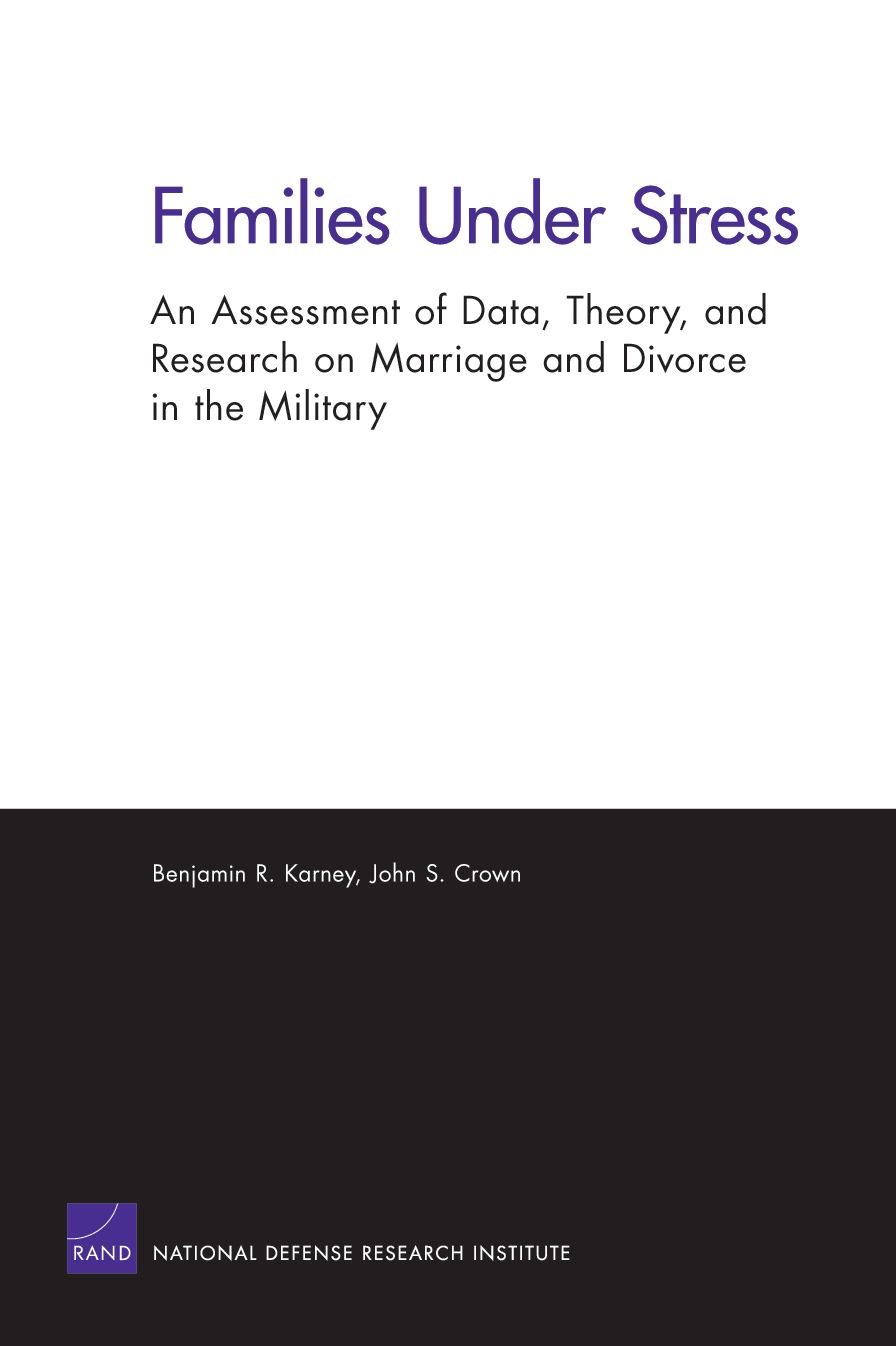 FAMILIES UNDER STRESS: AN ASSESSMENT OF DATA, THEO