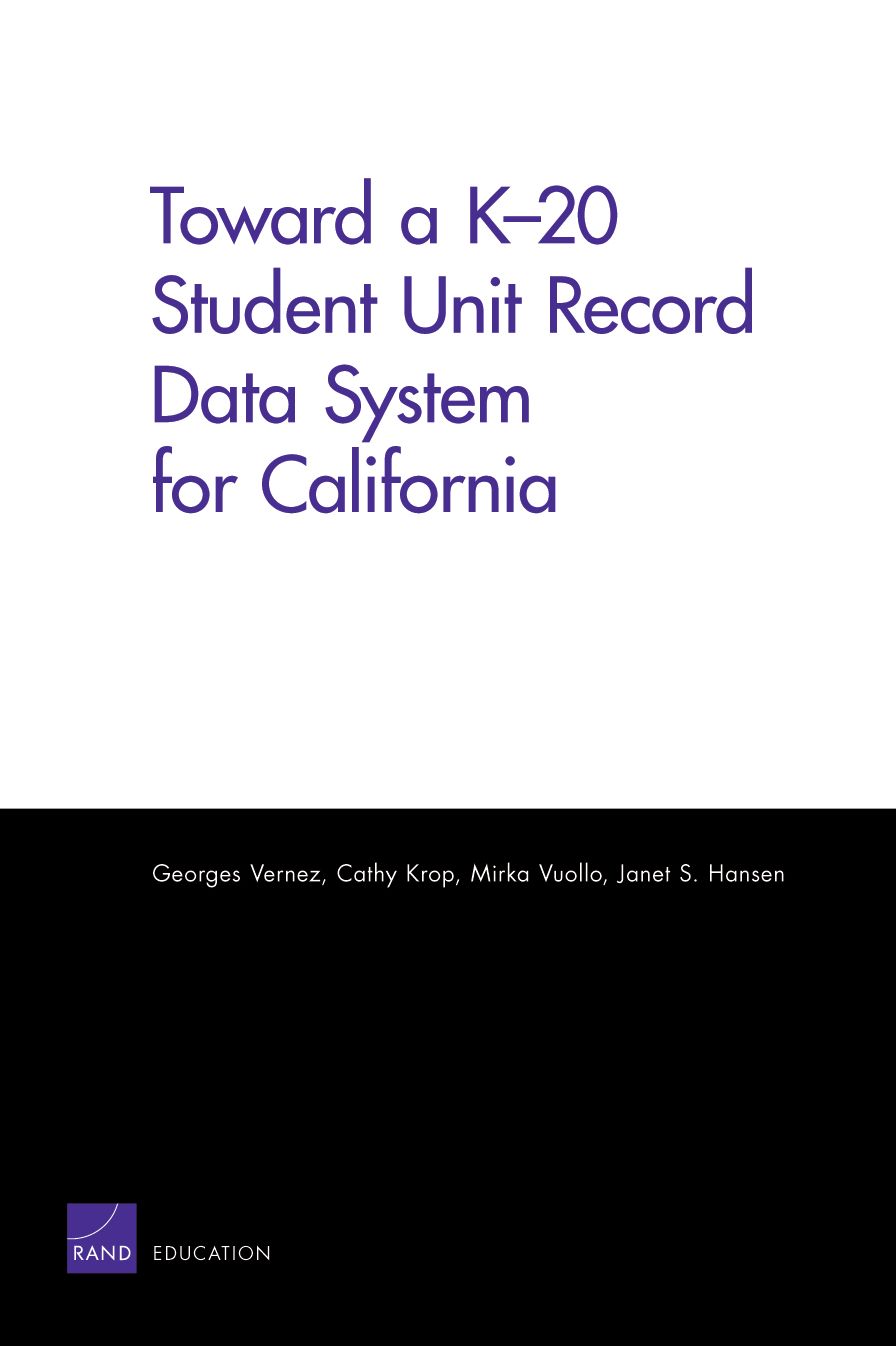 TOWAOP A K-20 STUDENT UNIT RECOOP DATA SYSTEM FOR