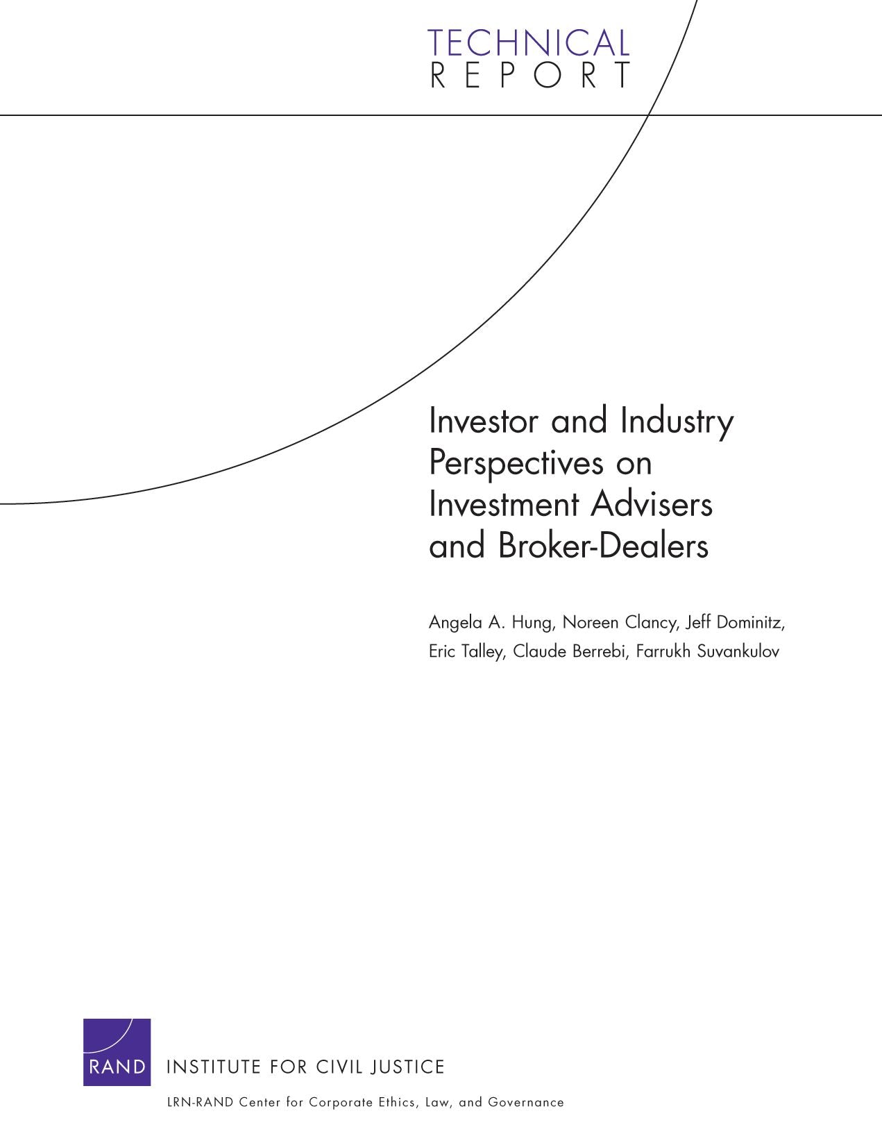 Investor and Industry Perspectives on Investment Advisers and Broker-Dealers