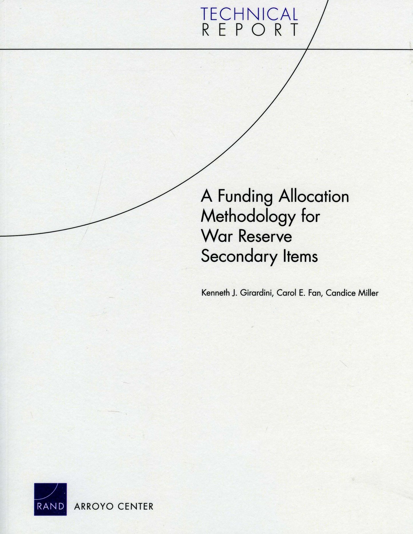 A Funding Allocation Methodology for War Reserve Secondary Items