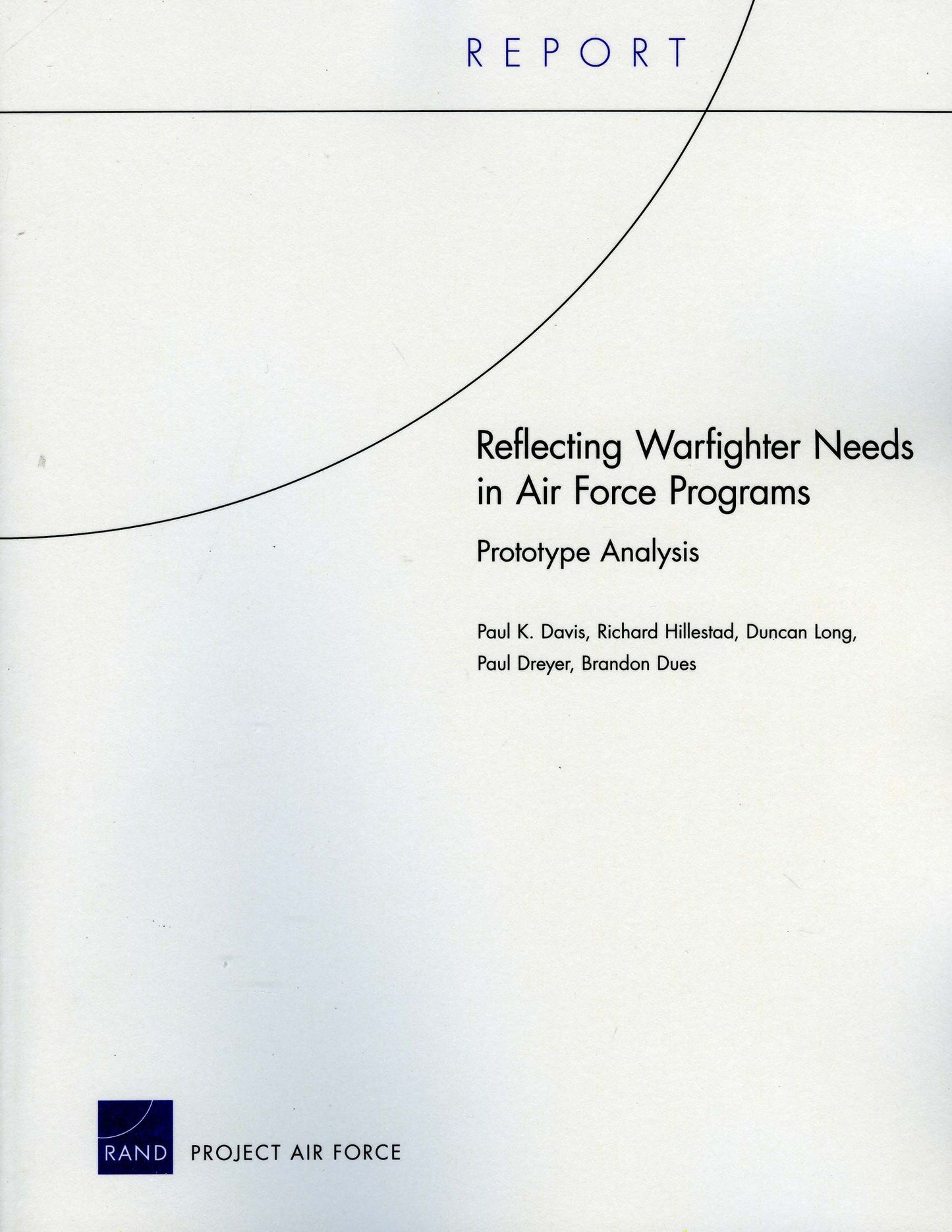 Reflecting Warfighter Needs in Air Force Programs: Prototype Analysis
