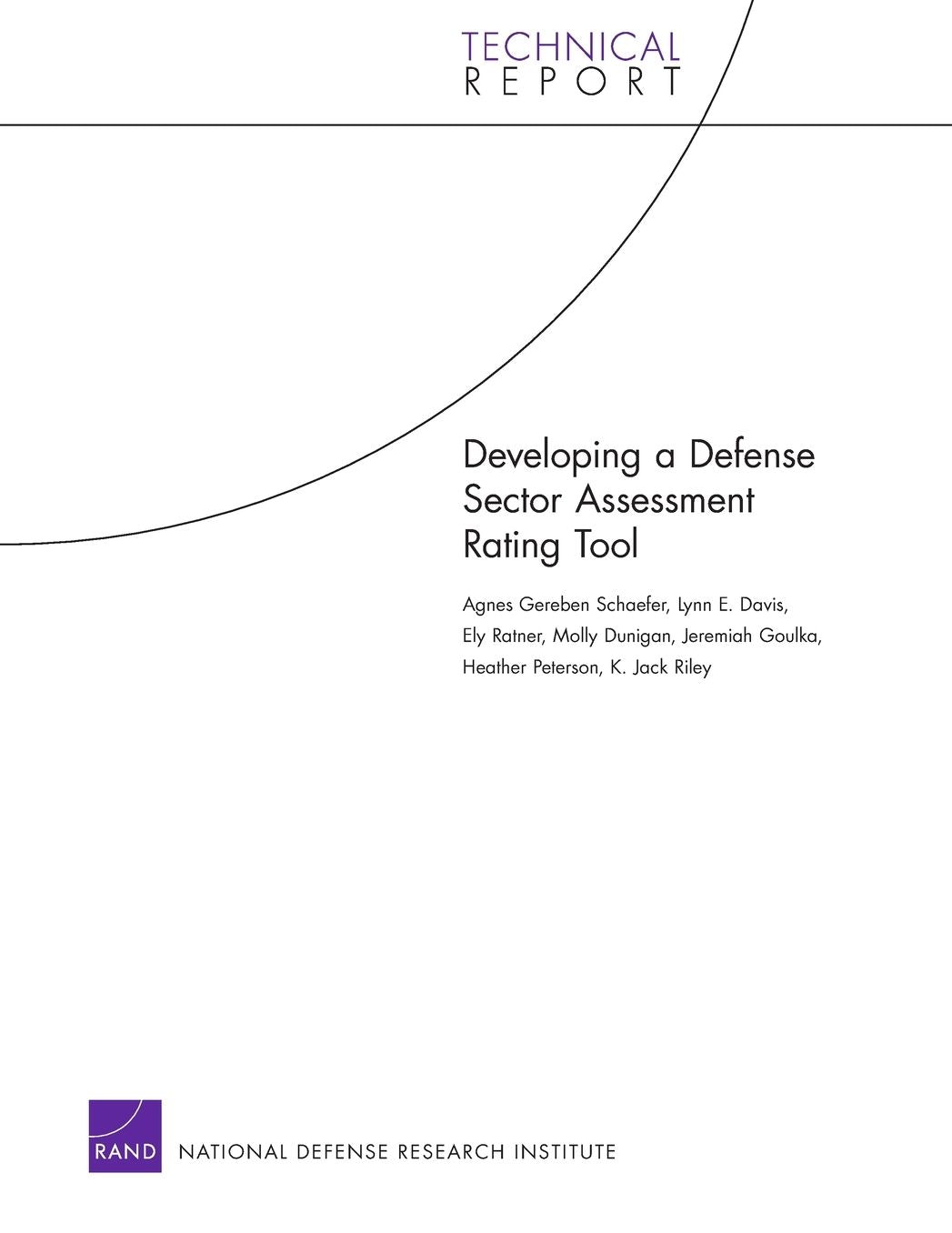 Developing a Defense Sector Assessment Rating Tool