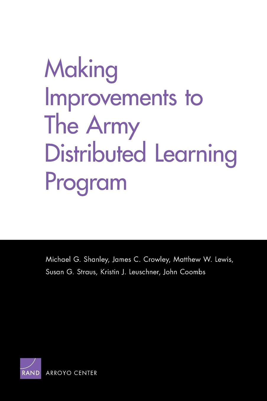 Making Improvements to The Army Distributed Learning Program