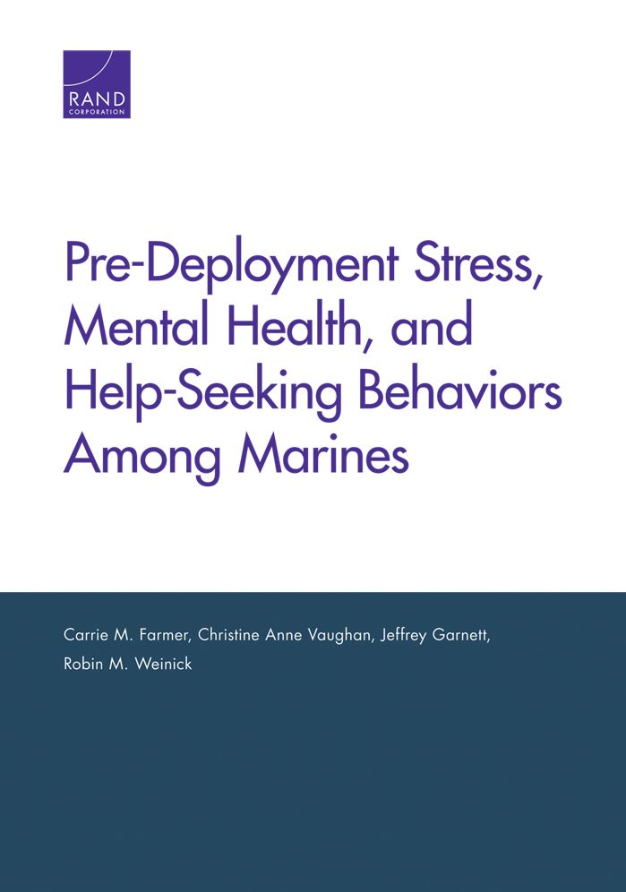 Pre-Deployment Stress, Mental Health, and Help-Seeking Behaviors Among Marines