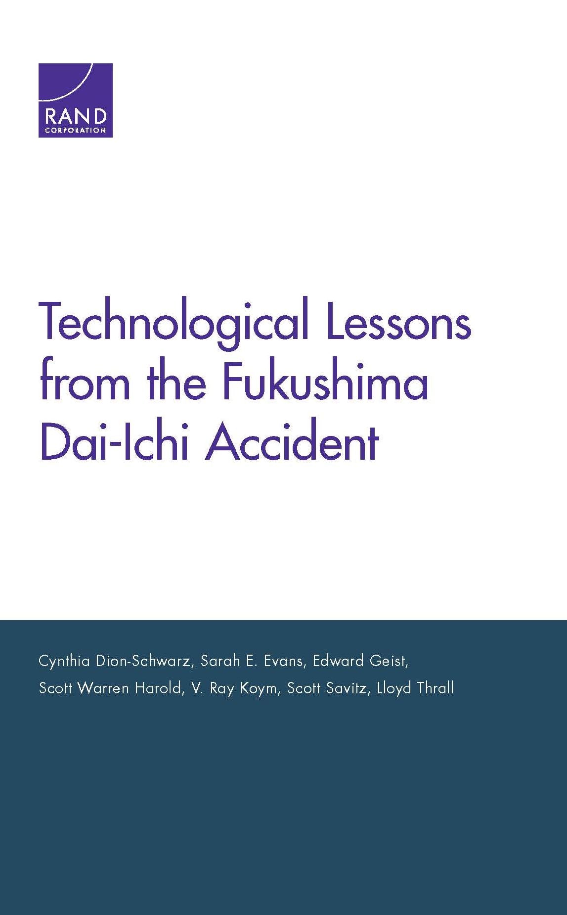 Technological Lessons from the Fukushima Dai-Ichi Accident