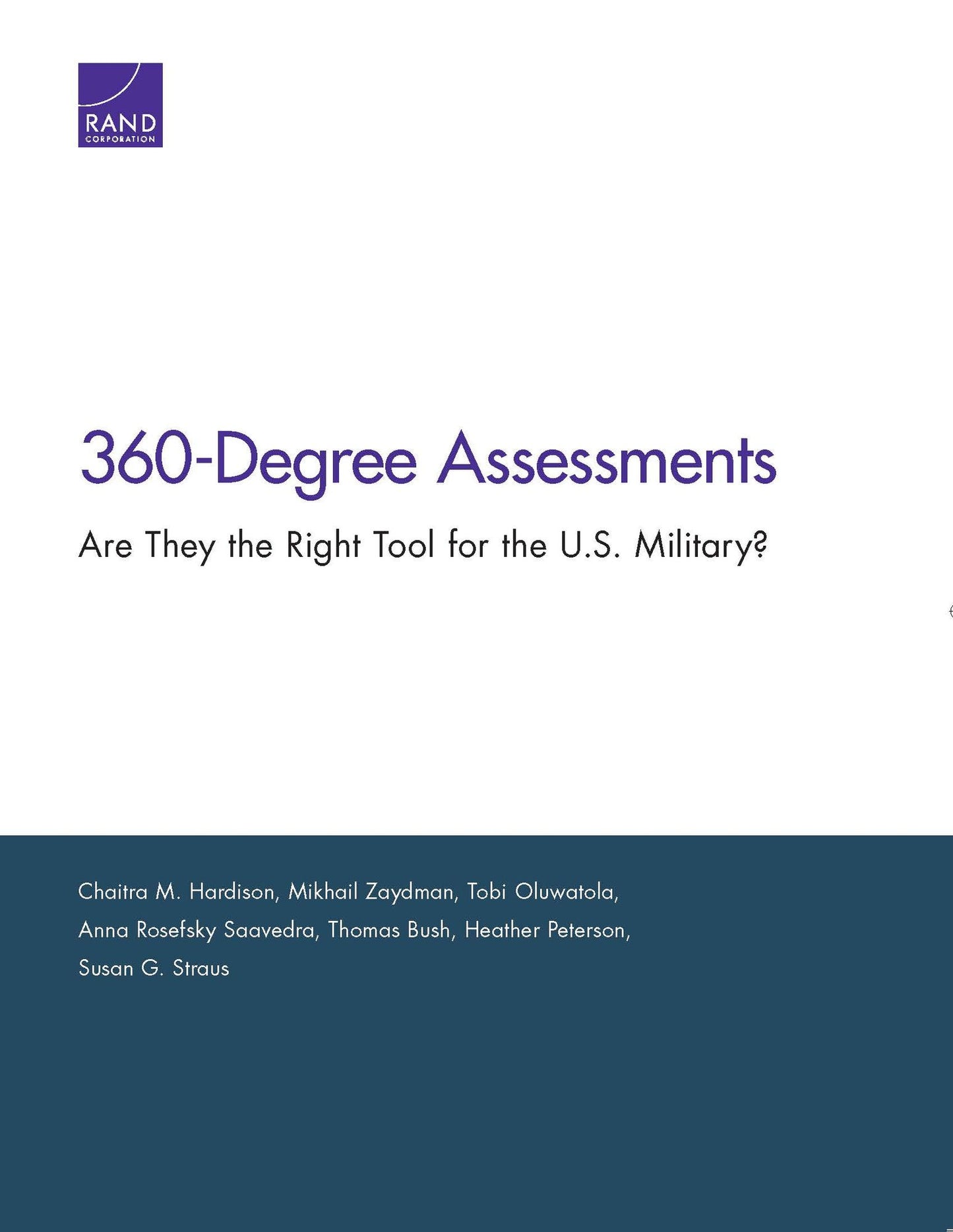360-Degree Assessments: Are They the Right Tool for the U.S. Military?