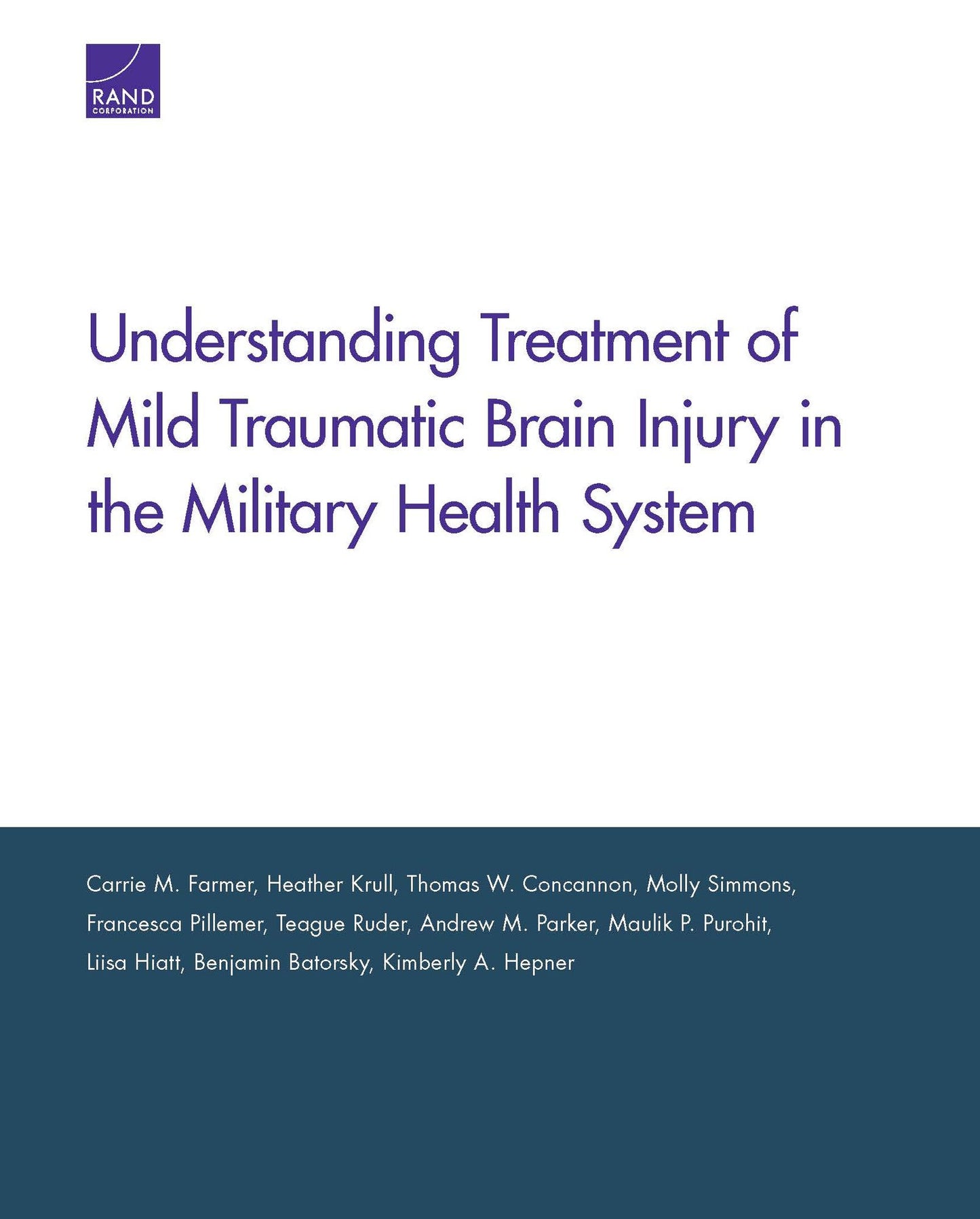 Understanding Treatment of Mild Traumatic Brain Injury in the Military Health System