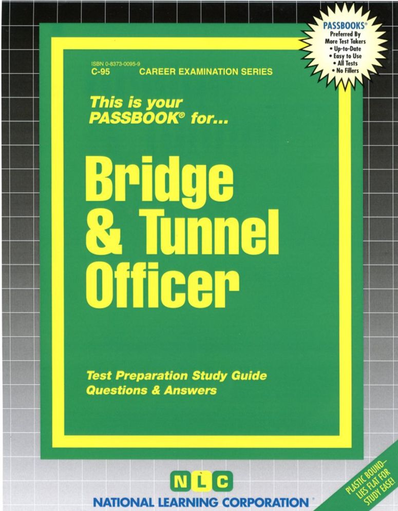 Passbooks for Career Opportunities: Bridge and Tunnel Officer
