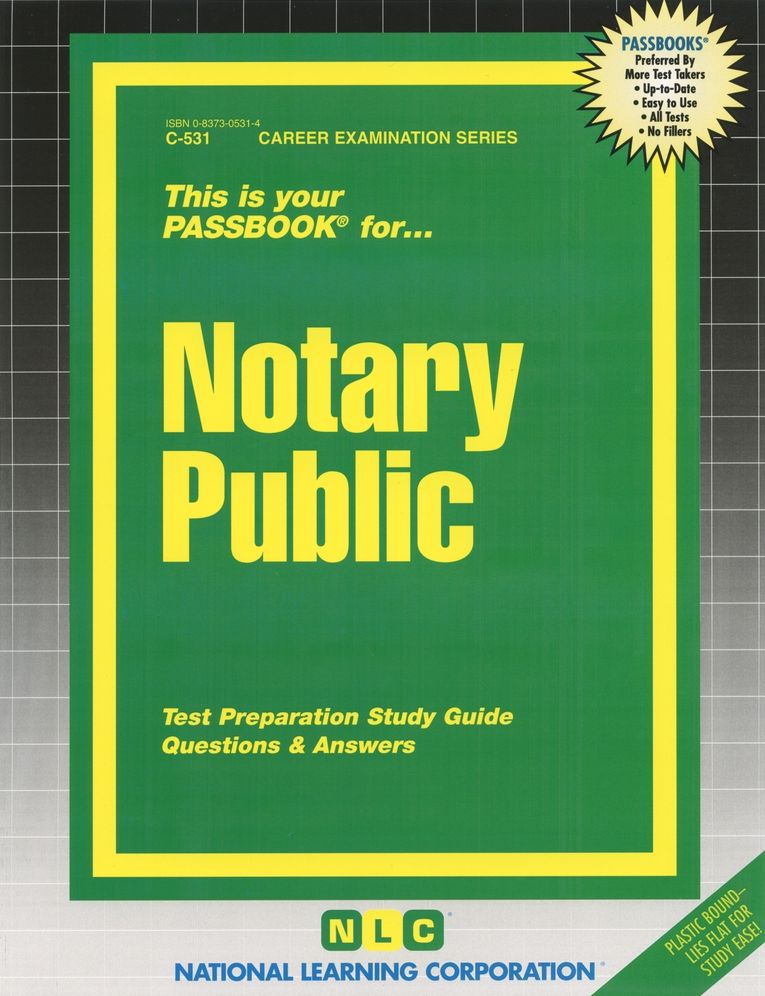 Notary Public Passbook