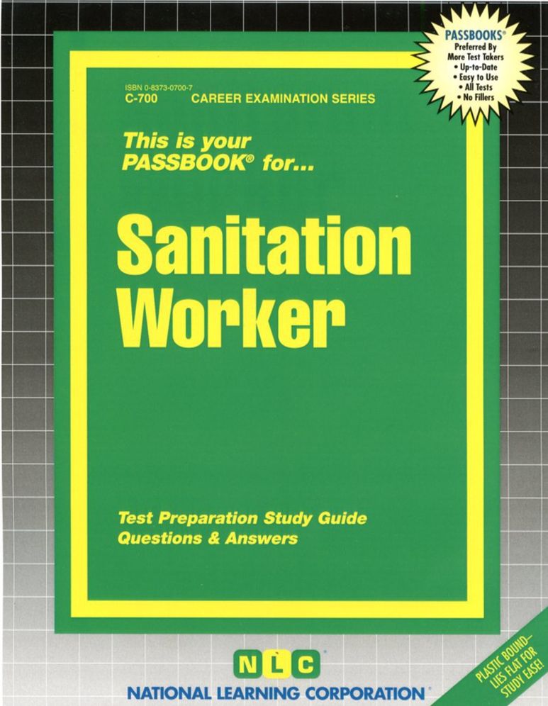 Sanitation Worker: Test Preparation Study Guide, Questions and Answers