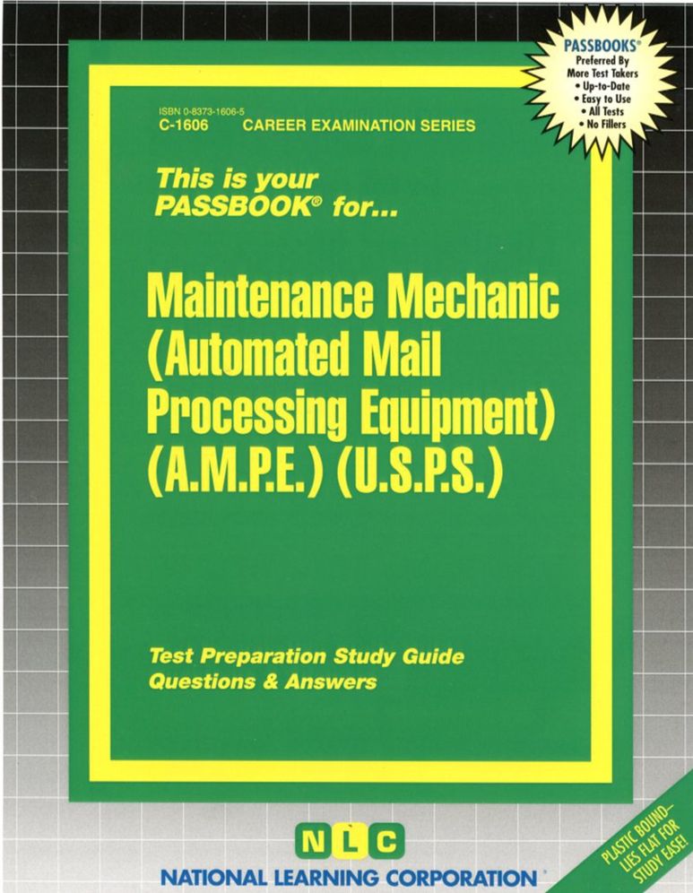 Maintenance Mechanic: Automated Mail Processing Equipment