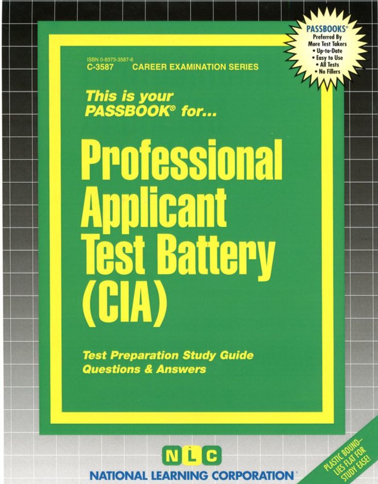 Professional Applicant Test Battery (CIA)