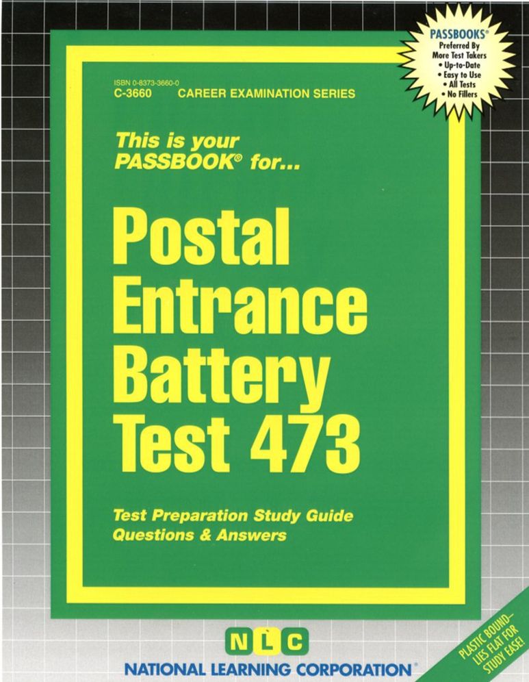 Postal Entrance Battery Test: Test Preparation Study Guide, Questions and Answers