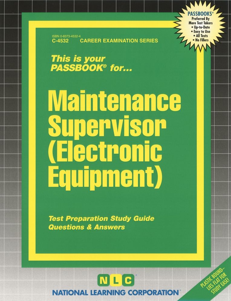 Maintenance Supervisor (Electronic Equipment)