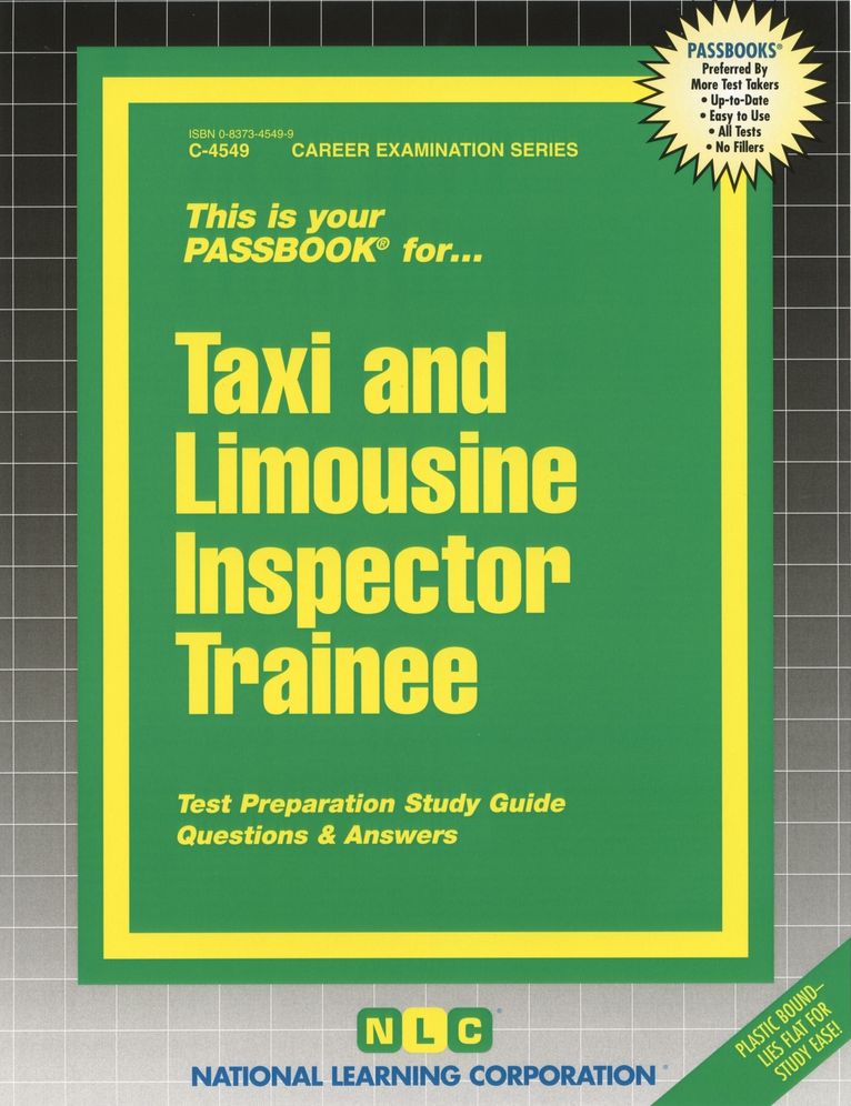 Taxi and Limousine Inspector Trainee