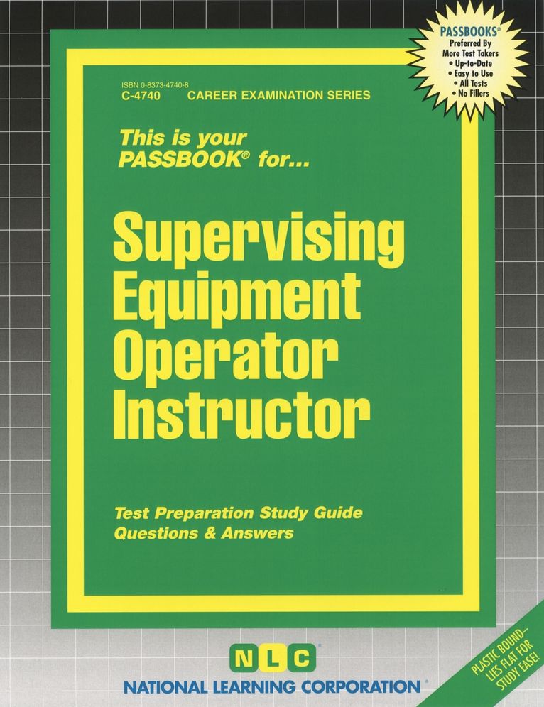 Supervising Equipment Operator Instructor