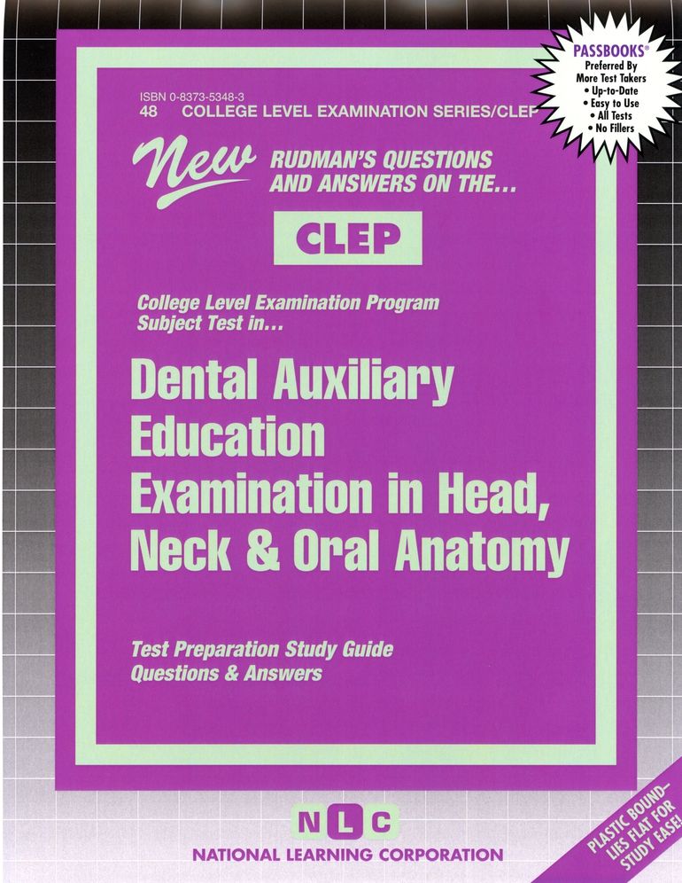 Dental Auxiliary Education Examination in Head, Neck and Oral Anatomy