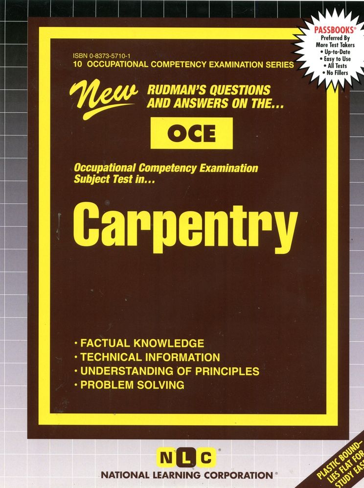 Occupational Competency Examination in Carpentry