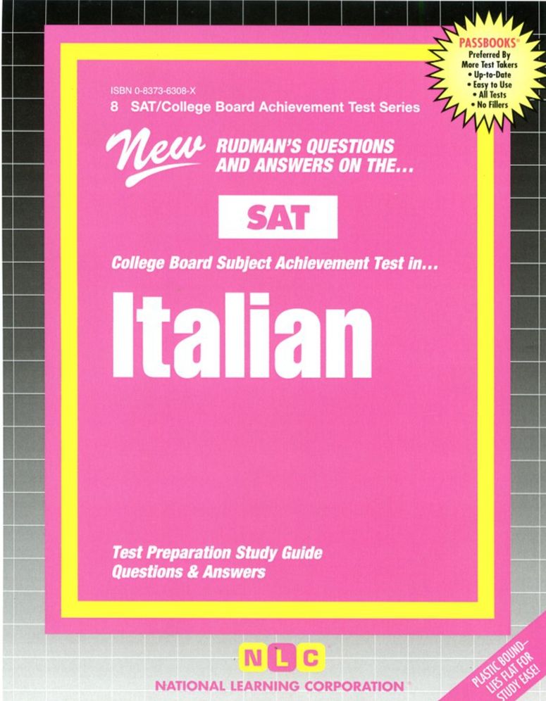 Italian: Test Preparation Study Guide and Answers