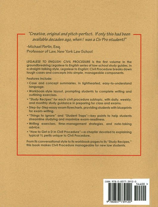 Legalese to English: A Workbook for Civil Procedure