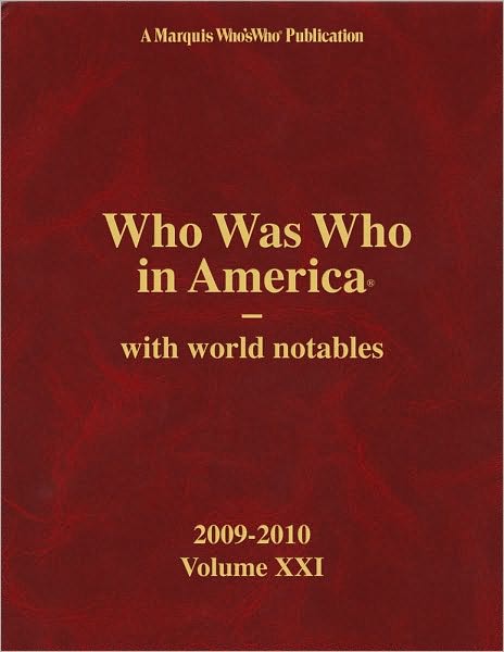 Who Was Who in America -Volume 21