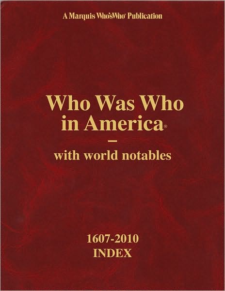 Who Was Who in America Index