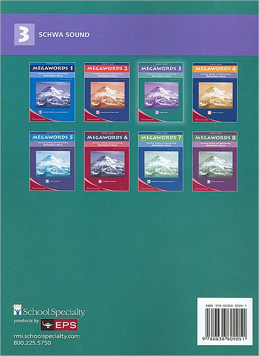 Megawords 3: Decoding, Spelling, and Understanding Multisyllabic Words - 3 Schwa Sound, Teacher's Guide